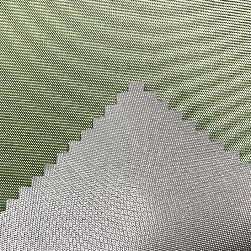 ผ้าเต็นท์โพลีเอสเตอร์เคลือบสีดำ Fabric